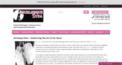 Desktop Screenshot of burlesquediva.com