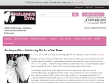 Tablet Screenshot of burlesquediva.com